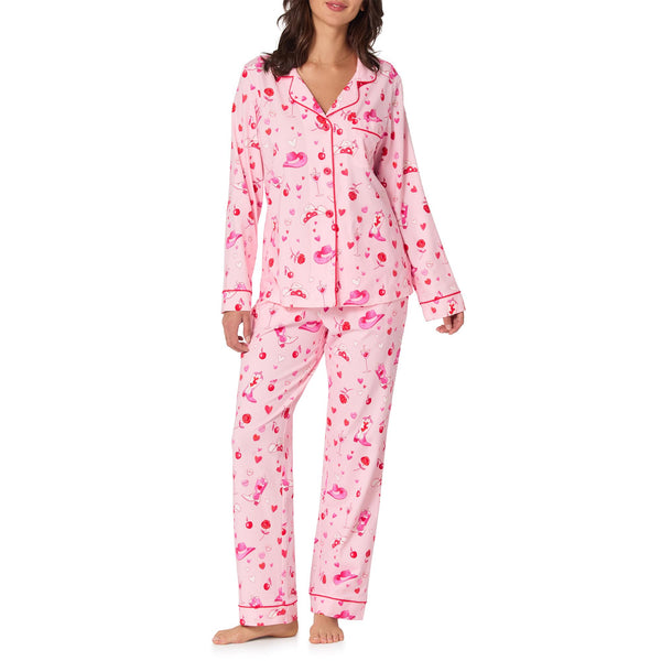 BedHead - Stretch L/S Pajama Set - Giddy Up Galentine - Medium