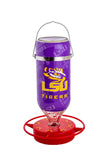 Hummer's Galore - 32 oz. Glass Hummingbird Feeder w/ UV Resistant Plastic Wrap - LSU