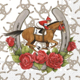 Boston International - 3-Ply 5" Cocktail Napkins 20 Count - Derby Jockey & Julep