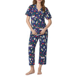BedHead - Stretch S/S Capri PJ Set - Fun Floral - Alices Adventures - Medium