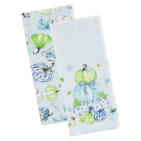 Boston International - 28"x18" Tea Towel Set - Chinoiserie Pumpkins