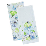 Boston International - 28"x18" Tea Towel Set - Chinoiserie Pumpkins