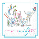Boston International - 3-Ply 5" Cocktail Napkins 20 Count - Mahjong Drinks