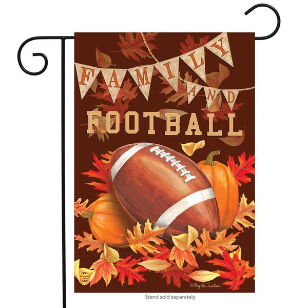 Briarwood Lane - 12.5" x 18" Garden Flag - Family & Football Fall