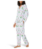 BedHead - Stretch L/S Pajama Set - Sugarplum Stripe - Large