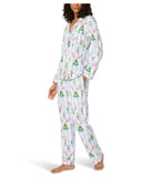 BedHead - Stretch L/S Pajama Set - Sugarplum Stripe - Medium