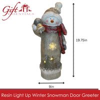 Gift Essentials - 20" Light up LED Doorway Greeter - Winter Snowman