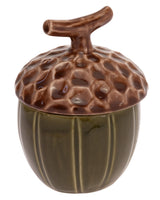 Boston International - 4" x 5.5" Acorn Serving Jar w/ Lid - Olive Green