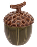 Boston International - 4" x 5.5" Acorn Serving Jar w/ Lid - Olive Green