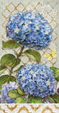 Boston International - Paper Guest Towel 16 Count - Blue Heirloom Flowers