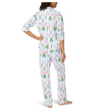 BedHead - Stretch L/S Pajama Set - Sugarplum Stripe - Medium