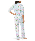 BedHead - Stretch L/S Pajama Set - Sugarplum Stripe - Small