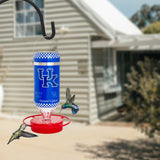 Hummer's Galore - 32 oz. Glass Hummingbird Feeder w/ UV Resistant Plastic Wrap - Kentucky Wildcats