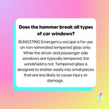 BLINGSTING - Safety Hammer - Emergency Escape Hammer for the Car