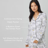 BedHead - Stretch L/S Pajama Set - Bursting with Love - Large