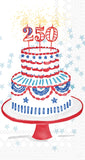 Boston International - Paper Guest Towel 16 Count - USA 250 Celebration