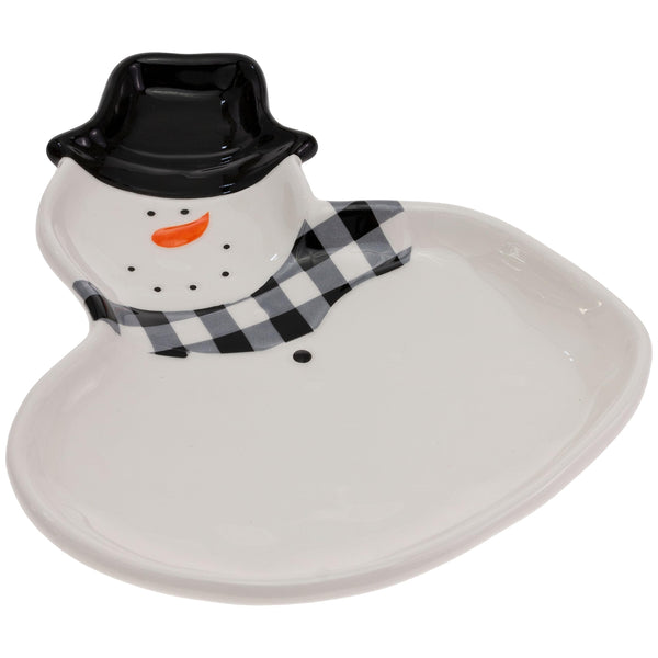 Boston International - 9.5"x8" Snowman Serving Platter
