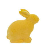 Boston International - 6" Flocked Bunny Figurine - Yellow