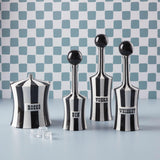 Jonathan Adler - Black & White Vice Decanter - Gin