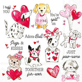Boston International - 3-Ply 5" Cocktail Napkins 20 Count - Pugs & Kisses