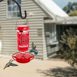 Hummer's Galore - 32 oz. Glass Hummingbird Feeder w/ UV Resistant Plastic Wrap - NC State