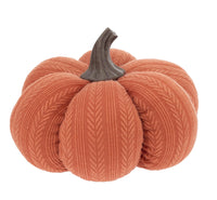 Boston International - Small Fabric Pumpkin - Terracotta Orange