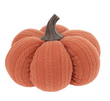 Boston International - Small Fabric Pumpkin - Terracotta Orange