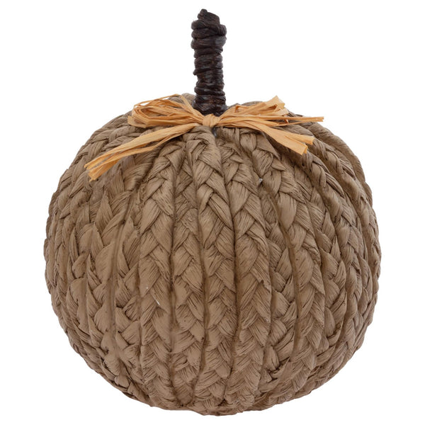 Boston International - Large Woven Pumpkin - Natural