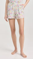 BedHead - S/S Shorty Stretch Jersey PJ Set - Cottage Garden - Large