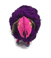 Twoolies - Stuffed Colorful Wool Animal - Glittering Sheep - Large - 9" Long
