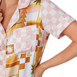 BedHead - Classic Shorty Woven Silk PJ Set - Havana - X-Large
