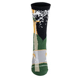 Wheel House Designs Socks - Champagne On Green - 9-11
