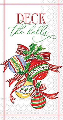 Boston International - Paper Guest Towel 16 Count - Christmas Bells