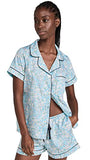 BedHead - Short Sleeve Shorty PJ Set - Sunny Lilacs - X-Small