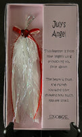 Encore - An Angel's Touch - Inspirational Gift - Feather Charm - July