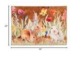 Olivia's Home - 32" x 22" Accent Rug - Springtime Bunnies
