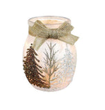 Stony Creek - 4" Glass USB Lighted Jar - Winter Wonderland