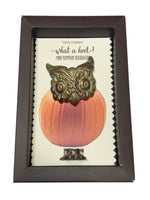 Two's Company - Pumpkin Decorations Owl Head and Feet Push Ins