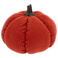 Boston International - Small Corduroy Plush Pumpkin - Spice Orange
