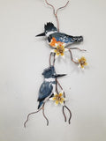 Bovano - Wall Sculpture - Male & Female Kingfisher