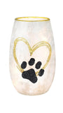 Stony Creek - 5.25" Frosted Glass USB Lighted Vase - In My Heart