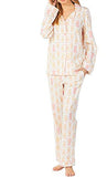 BedHead - Classic Long Sleeve Pajama Set - Golden Pineapple - Medium
