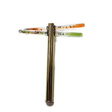 On Reflection Dragonfly Green & Orange Kaleidoscope