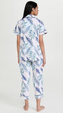 Bedhead Womens Breezy Palm Cropped Knit Pajama Set Style-BH2723796