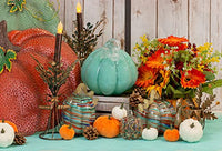 Boston International - Small Glass Pumpkin - Sunset Stripe