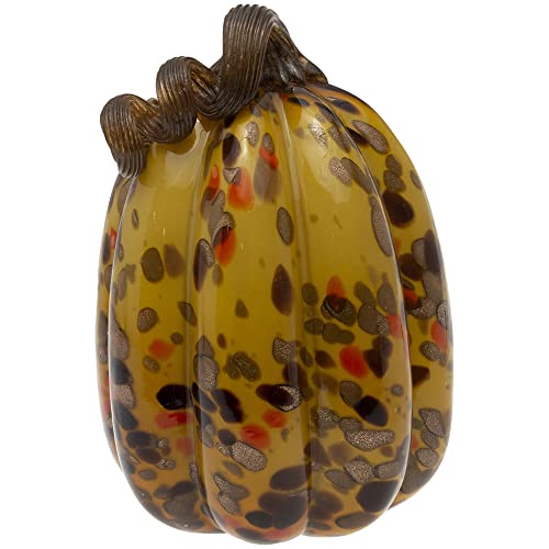 Boston International - Large Glass Pumpkin - Harvest Gold