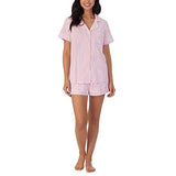 BedHead - Short Sleeve Shorty PJ Set - Pink 3D - X-Large