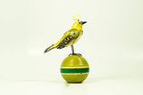 Mullanium - Steampunk Inspired Sculpture - Yellow White Eye on Ball