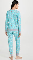 BedHead Pajamas - Women's Crew Pullover Jogger Pj Set - Happy Llamakkah - SM (US 4-6)