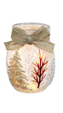 Stony Creek - 4" Glass USB Lighted Jar - Winter Wonderland